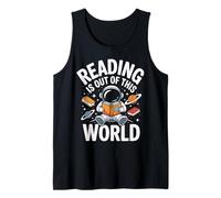 Reading Is Out of This World - Astronaut Book Humor Canotta