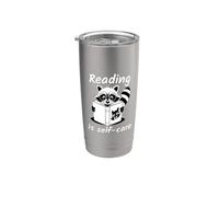 Reading Is Self-Care Bicchiere termico in acciaio inox doppia parete