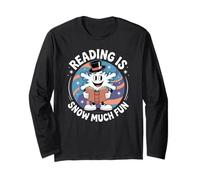 Reading Is Snow Much Fun Cappello a Cilindro con Fiocco di Neve Maglia a Manica