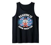 Reading Is Snow Much Fun Snowflake Book Lovers Tema Invernale Canotta