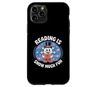 Reading Is Snow Much Fun Snowflake Book Lovers Tema invernale Custodia per iPhone 11 Pro