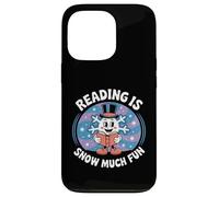 Reading Is Snow Much Fun Snowflake Book Lovers Tema invernale Custodia per iPhone 13 Pro