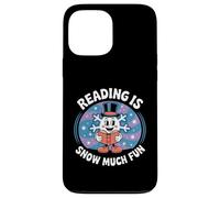Reading Is Snow Much Fun Snowflake Book Lovers Tema invernale Custodia per iPhone 13 Pro Max