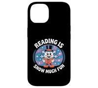 Reading Is Snow Much Fun Snowflake Book Lovers Tema invernale Custodia per iPhone 14