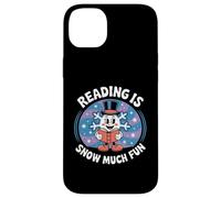 Reading Is Snow Much Fun Snowflake Book Lovers Tema invernale Custodia per iPhone 14 Plus