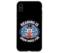 Reading Is Snow Much Fun Snowflake Book Lovers Tema invernale Custodia per iPhone XS Max