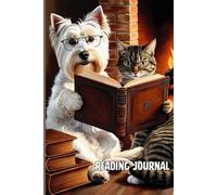 Reading Journal- Track and Review Your Reading: Dog and Cat Cover, A5 size