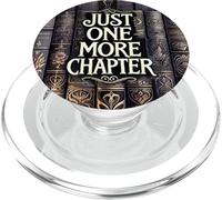 Reading Just One More Chapter Book Shelf Bookish Book Lover PopSockets PopGrip per MagSafe