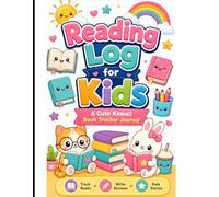 Reading Log for Kids: Cute Kawaii Book Tracker Journal | Ideal for Homeschooling & Classroom Rewards | 8.5 x 11 inch