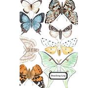 Reading Log: Kids Reading Log & Book Record with Water-Colored Moths & Butterflies Cover