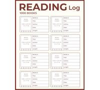 Reading Log: Large Simple Reading Journal Notebook to Track and Review Books | Gifts For Books Lovers