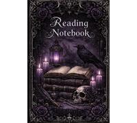 Reading Notebook gothic skull raven