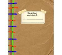 Reading Notebook: Wide Ruled | 7.5 x 9.25 | 120 Pages | Book Cover Edition | Chalk Dust & Bubblegum Soles™