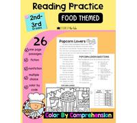 Reading Practice: Comprehension Questions, Fiction and Nonfiction Skills Workbook, Grade 2 Language, Grade 3 Learning, Color by Comprehension