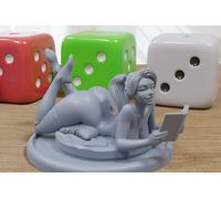 Reading Ragazza - Sexy Pin-Up Fan Art. - 3D Stampato Miniatura Figura -