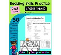 Reading Skills Practice 2nd Grade: Color By Comprehension, Multiple Choice Passages, Sport Themed Reading Activities, Fiction and Nonfiction Reading Support