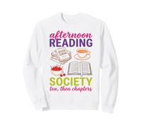 Reading Society Book Lover Afternoon Tea Bookish Reader Felpa