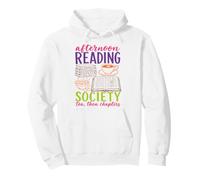Reading Society Book Lover Afternoon Tea Bookish Reader Felpa con Cappuccio