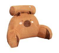 Reading Support Pillow - Cute Capybara Plush Back Cushion, Ergonomic Sit Up Lounger with Detachable Cervical Bolster, Gentle Spine Comfort Aid | Maternity Relaxation, Dorm Apartment Seating, Home