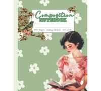 Reading to the Birds Composition Notebook - Vintage Floral College Ruled Journal with Bird and Reader Illustration | Writing Notebook 7.5” x 9.25”