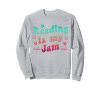 Reading's My Jam Book Groovy Teacher Bookworm Library Reader Felpa