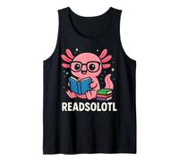 Readsolotl Bizzarro Axolotl Bibliophile Funny Bookworm Canotta