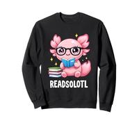 Readsolotl Clever Axolotl Amante dei Libri Punny Divertente Bookworm Felpa