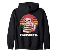 Readsolotl, I Read Alotl Axolotl Felpa con Cappuccio