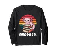 Readsolotl, I Read Alotl Axolotl Maglia a Manica