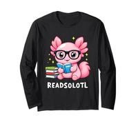 Readsolotl - Simpatico Axolotl per Leggere Libri e Libri Divertenti Maglia a Manica