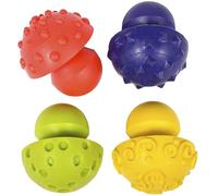 READY 2 LEARN Paint & Dough - Set di 4 stampini a forma di fungo, accessori per pasta da gioco, strumenti per l'argilla per bambini