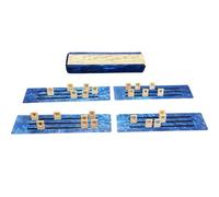 Ready Covers Lucite Rumikub Premium Set - Piastrelle, supporti e contenitore in acrilico inclusi (marmo blu/marmo bianco)