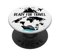 Ready for Travel My Therapy Summer Vacation Mode Cruise Trip PopSockets PopGrip Adesivo