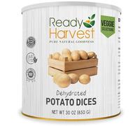 Ready Harvest Cibo disidratato - dadi di patate | Cibo di emergenza | Patate secche | Lattina #10 | Durata di conservazione di 25 anni | Lattine riempite fino in cima