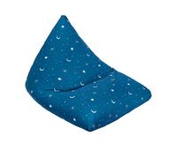 Ready Steady Bed Poltrona a Sacco da Bambino 96x120x96cm, Comodi Piramide Forma Pouf con Riempimento, Beanbag Morbida per la Stanza dei Giochi (Luce della luna)