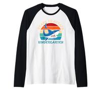 Ready To Attack Kindergarten Shark Funny Back To School Maglia con Maniche Raglan