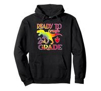 Ready To Crush 2nd Grade Dinosaur Back To School Tie Dye Felpa con Cappuccio