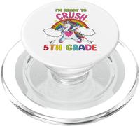 Ready To Crush 5th Grade Dabbing Unicorn Back To School PopSockets PopGrip per MagSafe