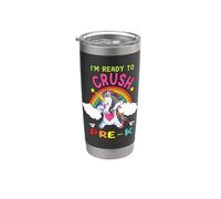 Ready To Crush Pre-K Dabbing Unicorn Back To School Bicchiere termico in acciaio inox doppia parete