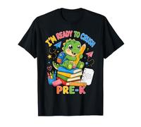 Ready To Crush Pre-K Dinosaur Back To School Student Maglietta