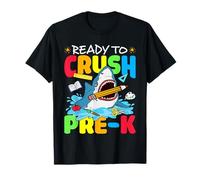 Ready To Crush Pre-k Shark Crush Preschool Back To School Maglietta