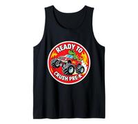 Ready To Crush Pre-K T-rex Dino Monster Truck Scuola Ragazzi Canotta