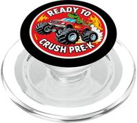 Ready To Crush Pre-K T-rex Dino Monster Truck Scuola Ragazzi PopSockets PopGrip per MagSafe