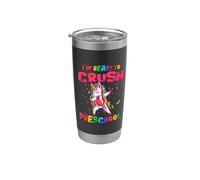 Ready To Crush Preschool Dabbing Unicorn Back to School Bicchiere termico in acciaio inox doppia parete