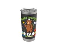 Ready To Learn Bear Back To School 2026 Studente Ragazzi Ragazze Bicchiere termico in acciaio inox doppia parete