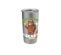 Ready To Learn Bear Back To School 2026 Studente Ragazzi Ragazze Bicchiere termico in acciaio inox doppia parete