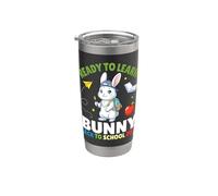 Ready To Learn Bunny Back To School 2026 Studente Ragazzi Ragazze Bicchiere termico in acciaio inox doppia parete