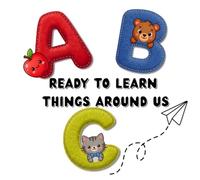 Ready to Learn: Things Around Us: ABC Alphabet Book for Toddlers Ages 1-3 | Simple First Words, Bold Letters & Bright Pictures | Everyday Objects, Early Learning for Preschool & Homeschool