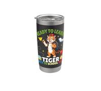 Ready To Learn Tiger Back To School 2026 Studente Ragazzi Ragazze Bicchiere termico in acciaio inox doppia parete