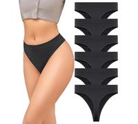 READY TO LOVE Perizoma Vita Alta Donna String Tanga Donna Slip Donna Senza Cuciture Morbido E Confortevole Mutande Donna 6 pacchi L